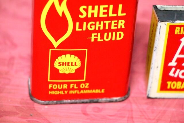 Vintage Shell Lighter Fluid 4oz Oiler