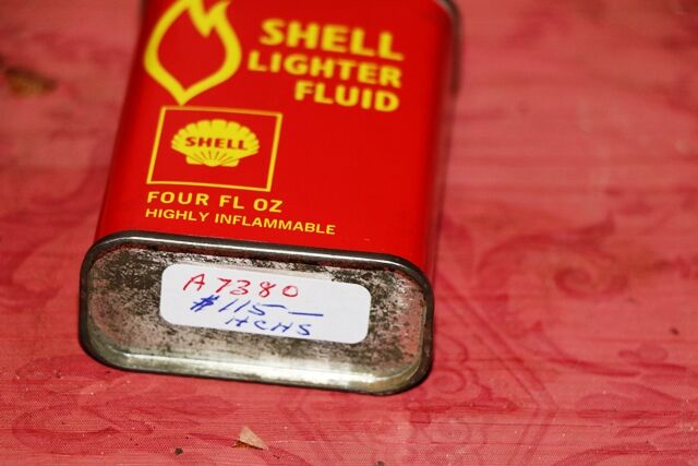 Vintage Shell Lighter Fluid 4oz Oiler
