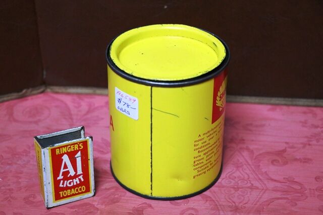 Vintage Shell Retinax and39A 1lb Grease Tin
