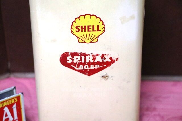 Vintage Shell Spirax 80 EP Gear Oil 1 Quart Tin