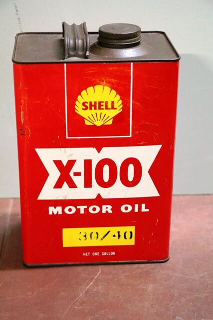 Vintage Shell X100 3040 Motor Oil 1gal Tin