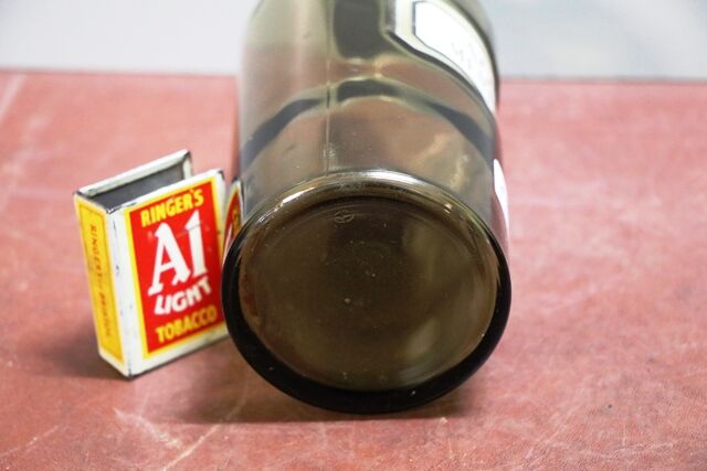 Vintage Smoke Green Aqua Menth Pip Bottle