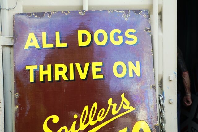 Vintage Spillers OSOKO Dog Food Enamel Advertising Sign 