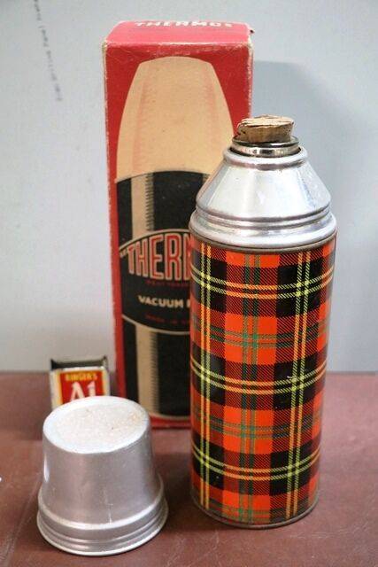 Vintage Tartan THERMOS Vacuum Flask