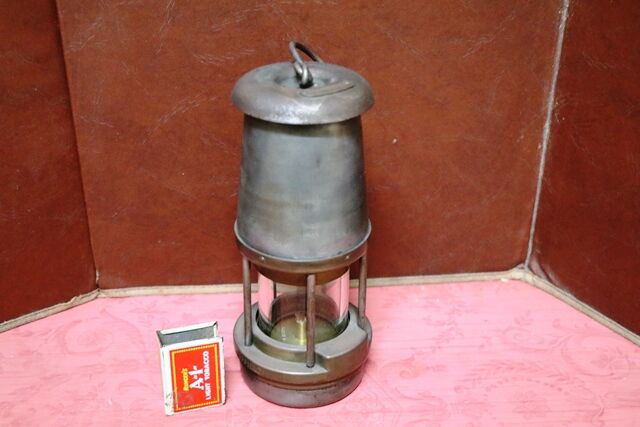 Vintage The Wolf Safety Lamp Ltd Miners Lamp