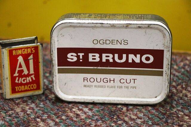 Vintage Tobacco Tin Ogdenand39s St Bruno Tin