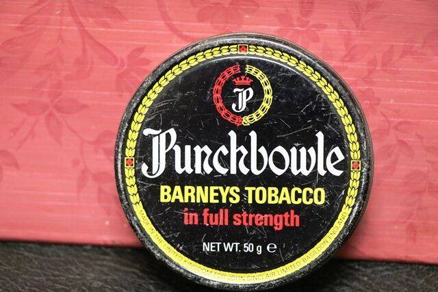 Vintage Tobacco Tin Punchbowl Barneys Tin