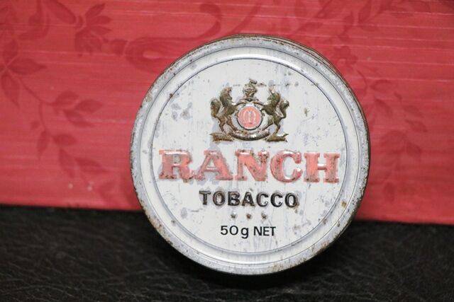 Vintage Tobacco Tin Ranch Continental Style Tin