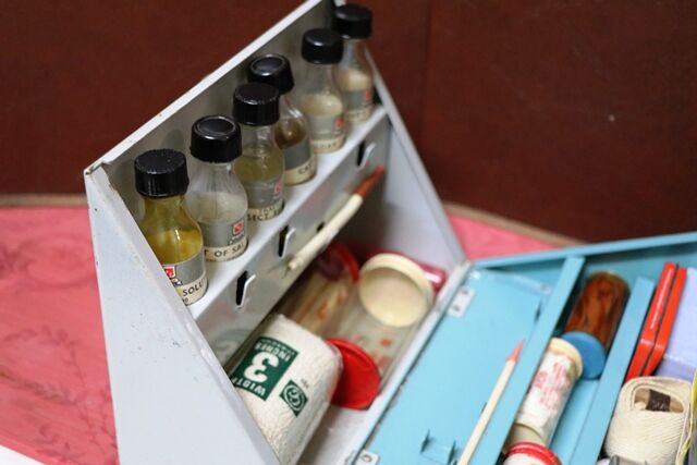 Vintage Trafalgar Metal First Aid Kit with Contents