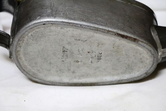Vintage  Aust REGA 12 Pint Boat Shape Button Pump Oiler