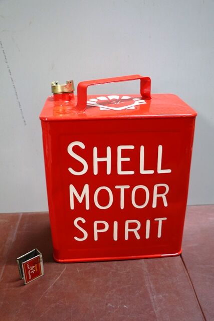 Well Restored  Shell Motor Spirit Running Board Fuel Can