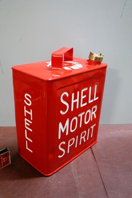 Well Restored  Shell Motor Spirit Running Board Fuel Can