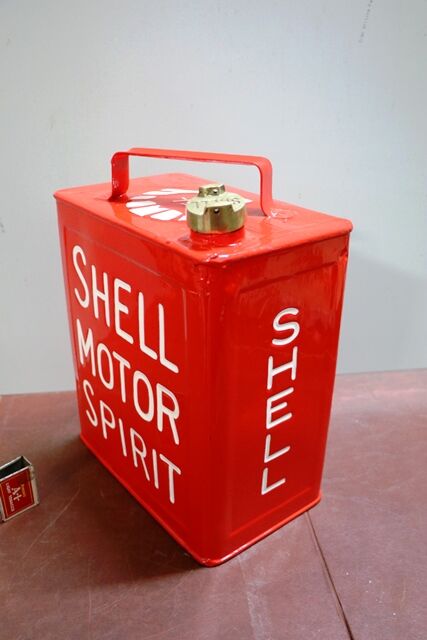 Well Restored  Shell Motor Spirit Running Board Fuel Can