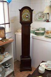 Early C20th Mahogany Brass Face Grandmother Clock. #