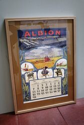 Stunning 1926 Albion Farming Calendar Framed Poster. #