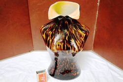 Vintage Hand Blown Art Glass Female Nude Body Torso Vase, #