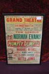 Grand Theatre Norman Evans humpty Dumpty Ad Show Card 1950's