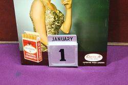 Craven A Cigarettes Pictorial Tin Calendar