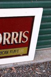 Framed Phillip Morris Cigarette Advertising Glass 