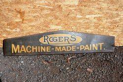 Rodgers Paints Tin Advertising Sign