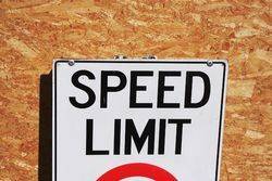 Speed Limit 10 Tin Sign