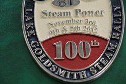 100th Lake Goldsmith Steam Rally Car Badge
