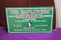 The Employers Assurance Tin Advertising Sign.#