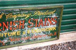 VVC Oil and Varnishes Framed Tin Advertising Sign