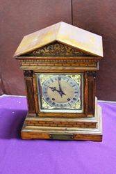 Late C19th Oak Bracket Clock.#