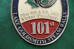 101st Lake Goldsmith Steam Rally Car Badge