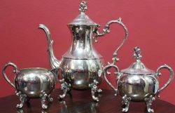 Quality 20th Century American Silver Plated 3Piece Tea Set