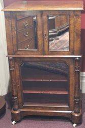 Victorian Music Cabinet  Incorporating a Fall Front Desk #