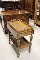 A Quality Tray Top Oak Tea Trolley