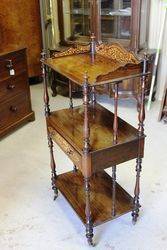 Victorian Inlaid Rosewood Wot Not