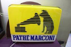 His Masters Voice Marconi Double Sided Light Box.