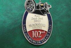 102nd Lake Goldsmith Steam Rally Car Badge.