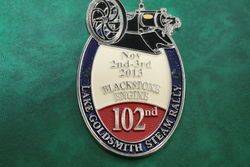 102nd Lake Goldsmith Steam Rally Car Badge