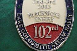102nd Lake Goldsmith Steam Rally Car Badge