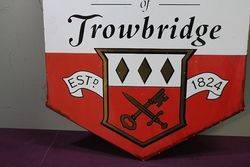 Ushers Trowbridge Pub Advertising Enamel Sign 