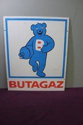 BUTAGAS Pictorial  Bear Alloy Sign. #