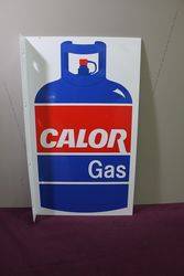 Calor Gas Pictorial Double Sided Alloy Sign. #