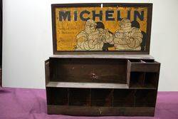 Original Michelin Pictorial Metal Tool Box 