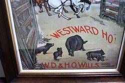 Antique Wills Westward Ho Adv Card 