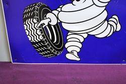 Genuine Michelin Bibendum Figure Tin Sign 