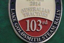 103rd Lake Goldsmith Steam Rally Car Badge