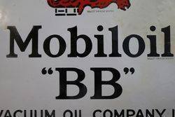 Mobiloil Gargoyle Enamel Advertising Sign 