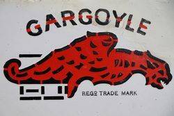 Mobiloil Gargoyle Enamel Advertising Sign 