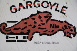 Mobiloil Gargoyle Enamel Advertising Sign 