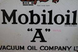 Mobiloil Gargoyle Enamel Advertising Sign 