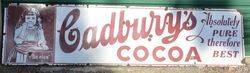 Gadbwryand39s Cocoa Enamel Advertising Sign 